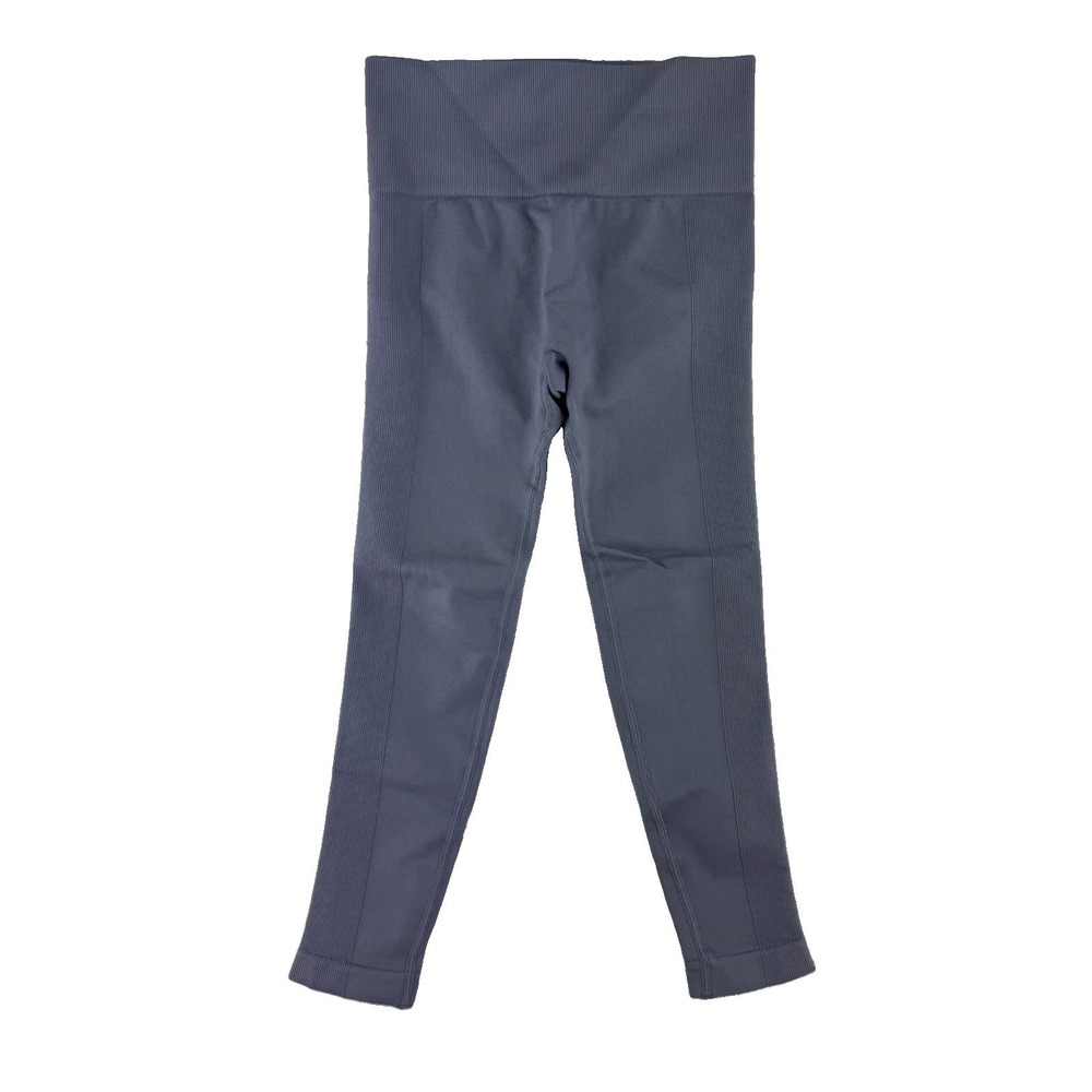 AnyBody‎ Intimates Jacquard Panel Leggings Edges Small Dark Grey